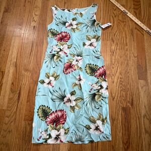 Paradise Bay Hawaiian Tropical Floral Dress S